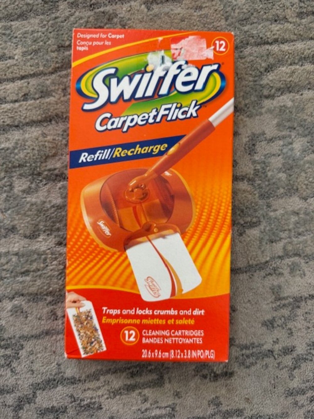 Swiffer Refills Discontinued Carpet Flick 12 Ct NEW Sealed Pet Hair Sweep